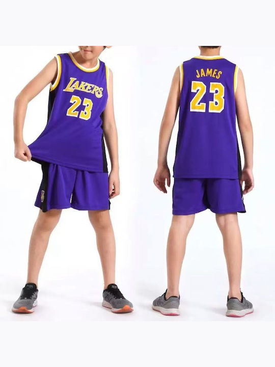 King Παιδικό Σετ Μπάσκετ James Los Angeles Lakers ‘’23’’