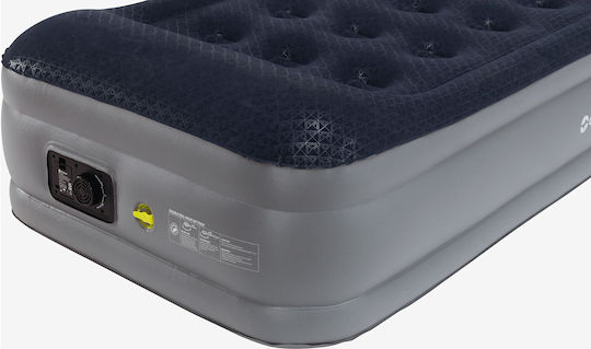 Outwell Camping Air Mattress Single with Integrated Pump Superior 195x90x45cm Gray
