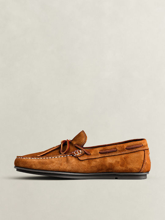 Wilmon Suede Ανδρικά Loafers σε Καφέ Χρώμα