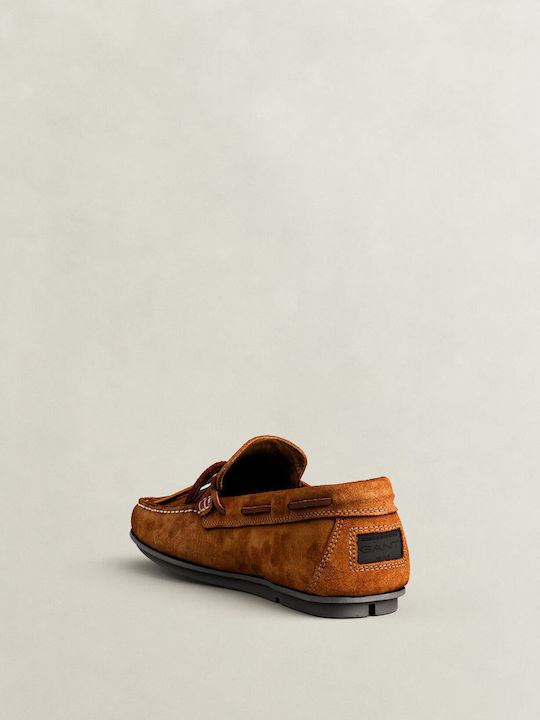 Wilmon Suede Ανδρικά Loafers σε Καφέ Χρώμα