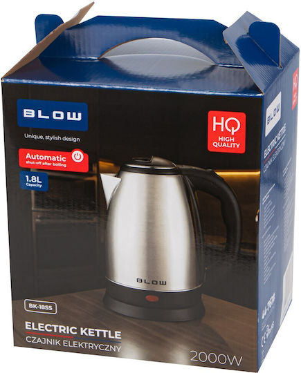 Blow Електрическа Кана 1.8л 2000W Сребриста