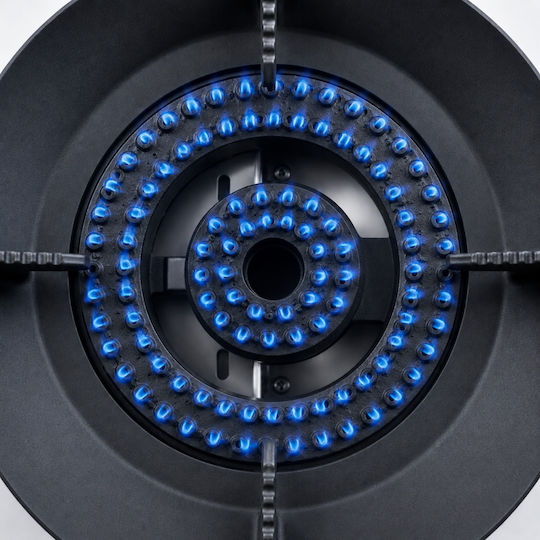 Proton Countertop Gas Double Burner Inox