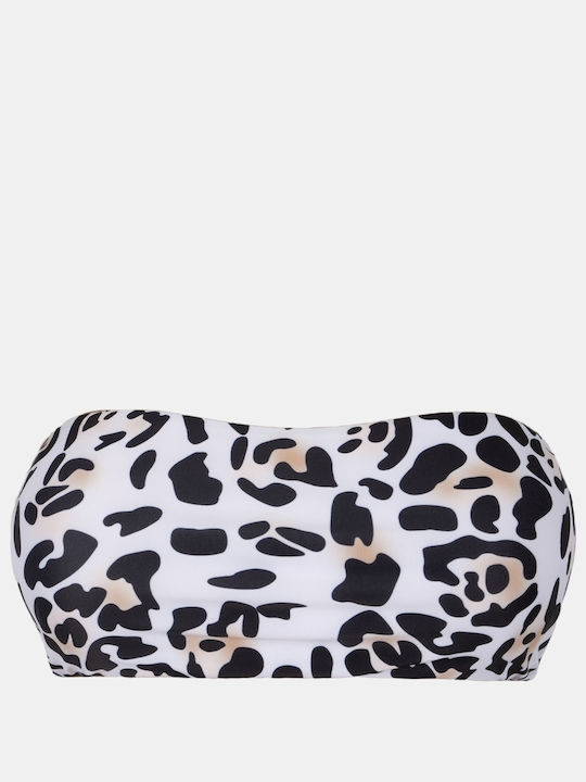 Set Bikini Strapless Tierdruck Hohe Taille Größe M Animal
