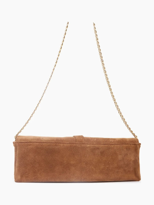 Leather Women's Shoulder Bag Brown