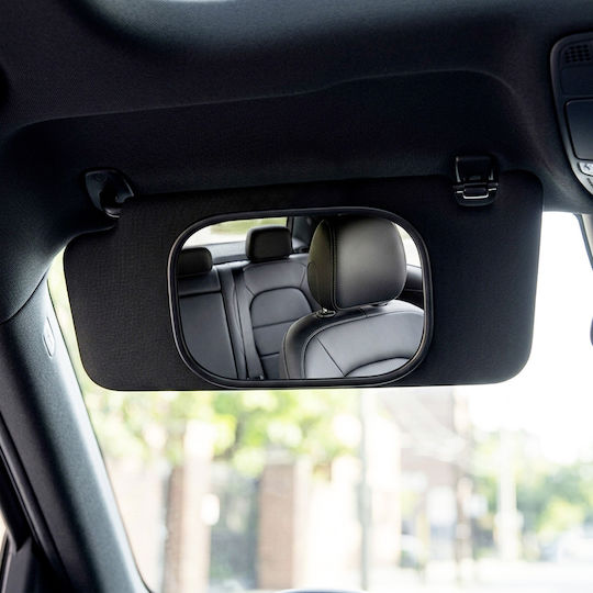 Avizar Interior Car Mirror Sun Visor Wide Angle 170x110mm Black