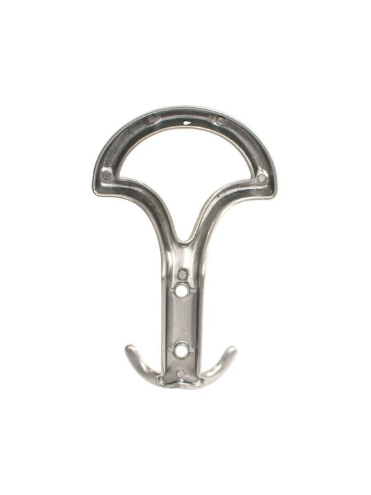 X-IT Wall Hanger 3 Hooks Silver