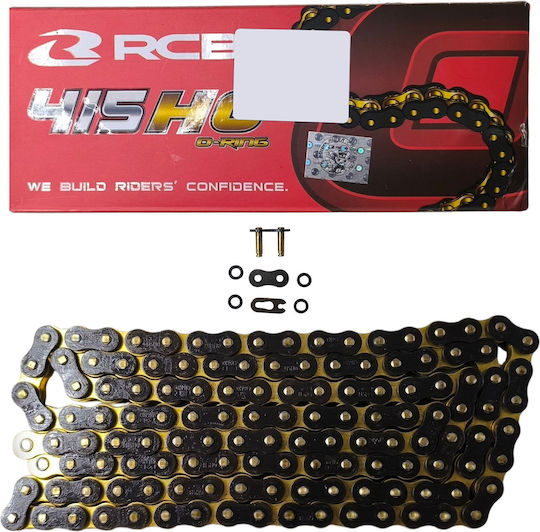 Αλυσιδα 415χ132 Oring Racing Boy Μαυρη Χρυση