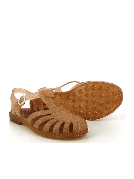Women's Beach Shoes Beige Sunmif Mat Crepe Pail-1