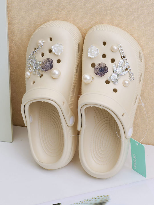 Women's Beige Clogs Women's Beige Clogs