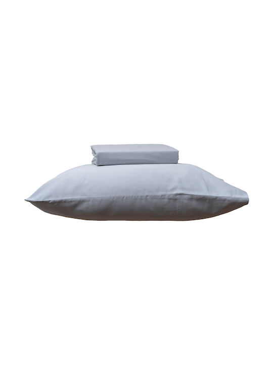 Anna Riska Super-Double Bed Sheets Set 240x275cm Gray (4 Pieces)