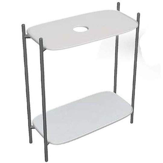 Scarabeo Laila 75 Waschtisch ohne Waschbecken L74xB43xH77.5cm White