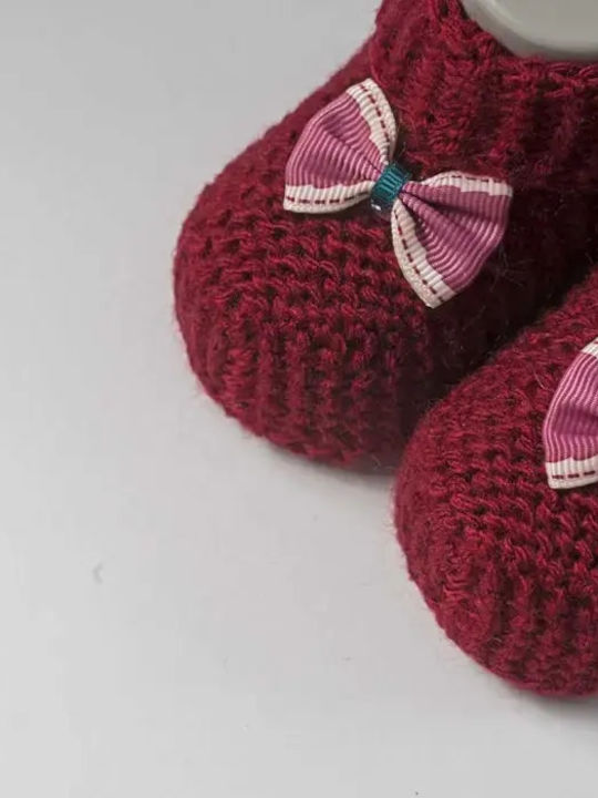 On Line Soft-Sole Slippers For Babies Burgundy
