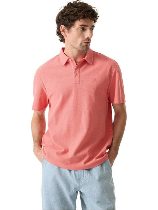 Polo Herrenbluse Koralle