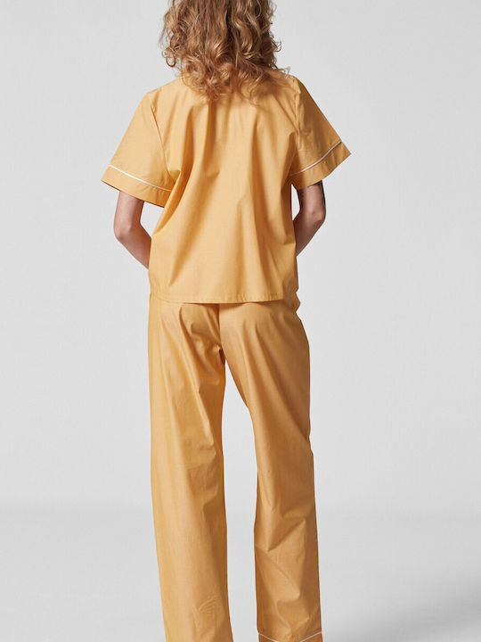 Pen-ky Summer Women's Pyjama Set Yellow