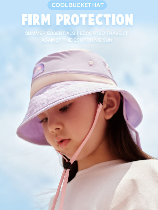 zoy zoii Kids' Fabric Sunscreen Hat Purple