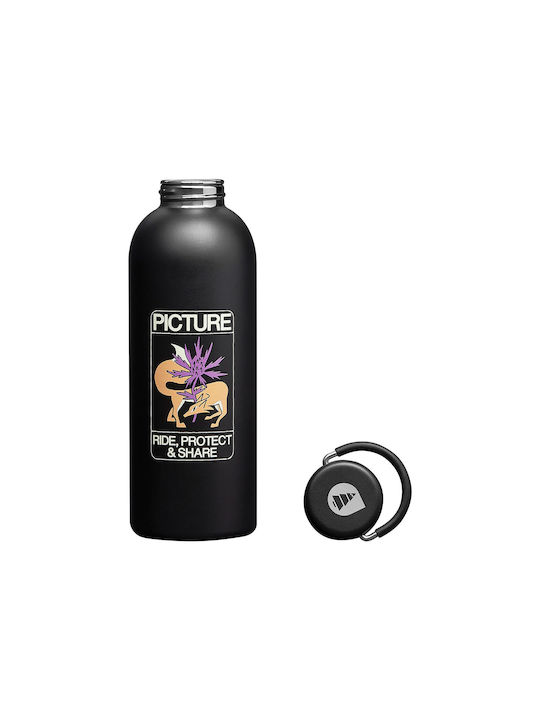 Picture Organic Clothing Rostfreier Stahl Wasserflasche 769.6ml Schwarze