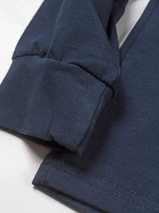 Kids Long-Sleeved Turtleneck Blue