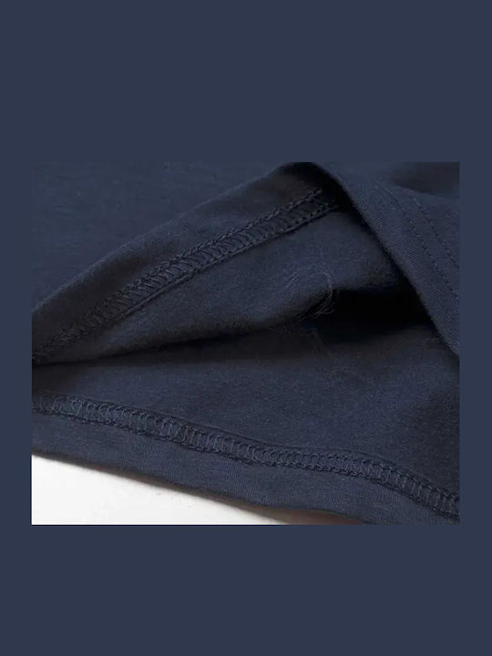 Kids Long-Sleeved Turtleneck Blue