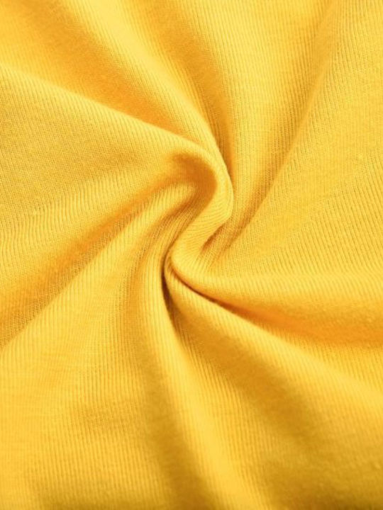 Women's Long Sleeve Nursing Top Gray Yellow Stripes Cotton-Polyester