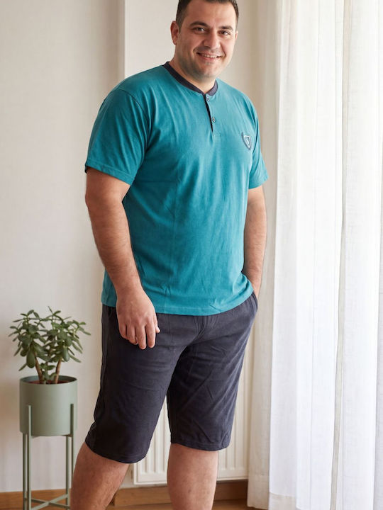 Rimoli Plus Size Καλοκαιρινή Ανδρική Πιτζάμα Βεραμαν
