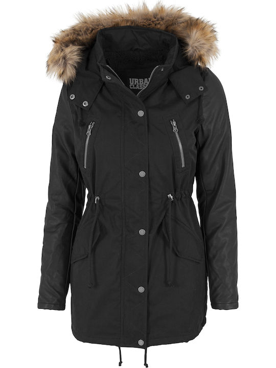 Damen Leder Damenjacke Für Winter Blk/blk