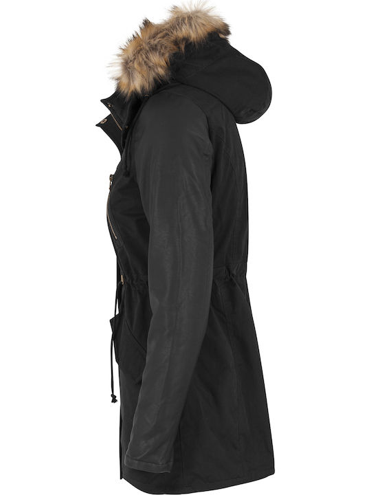 Damen Leder Damenjacke Für Winter Blk/blk