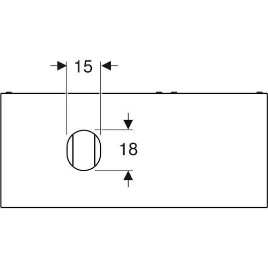 Geberit VariForm Πάγκος χωρίς Νιπτήρα Μ120xΒ51xΥ55cm Κερασί