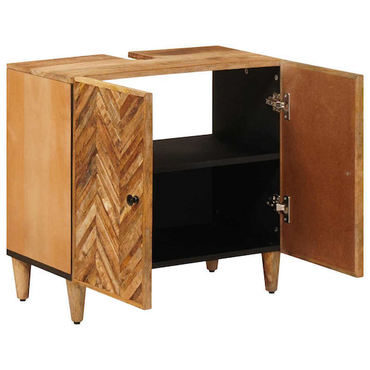 vidaXL Bathroom Vanity Unit Without Sink M62xD33xH58cm Brown