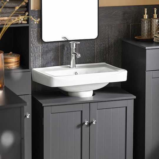 SoBuy Waschtisch ohne Waschbecken L60xB30xH60cm Grey