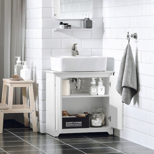 SoBuy Countertop with Sink L30xW30xH60cm White
