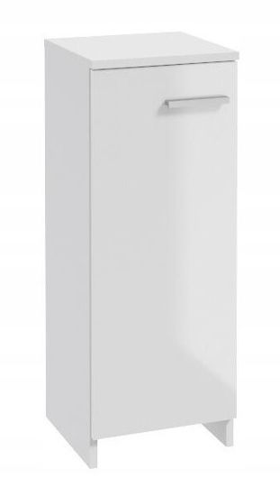 Deftrans Badezimmer Waschtisch-Einheit Ohne Waschbecken M30xB30xH79cm Weiß Glänzend