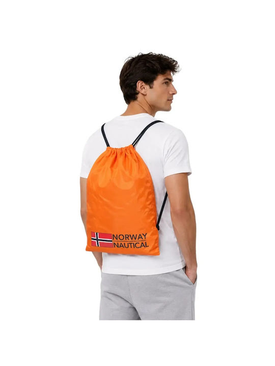 Scuola Nautica Italiana Men's Orange Gym Backpack Sports Bag