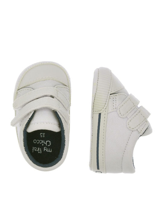 Kinder Sneaker mit Bügel- und Schleifenverschluss Beige
