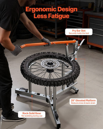 Vevor Motorcycle Tire Changing Kit Dual Sport Suitable for 406-533 Mm Rims 15 17 20 25 Mm Axles Zxcmtcltghgjm4vf9001v0