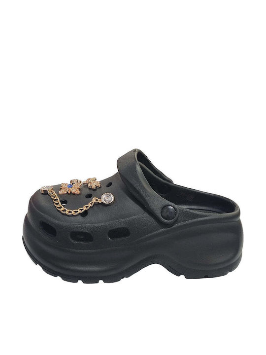 Ustyle Women's Clogs Black