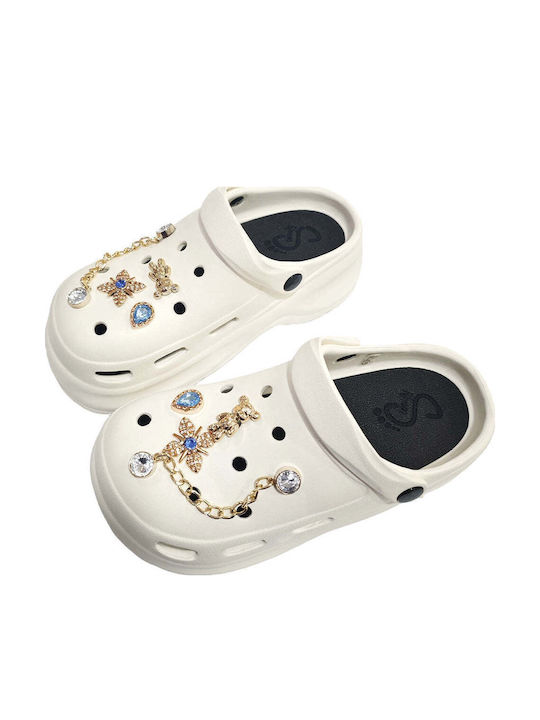 Ustyle Damentag Holzschuhe Weiß