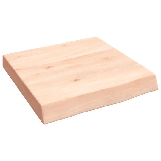 vidaXL Aus Rohstoff Waschtisch ohne Waschbecken L40xB40xH2cm Raw solid wood