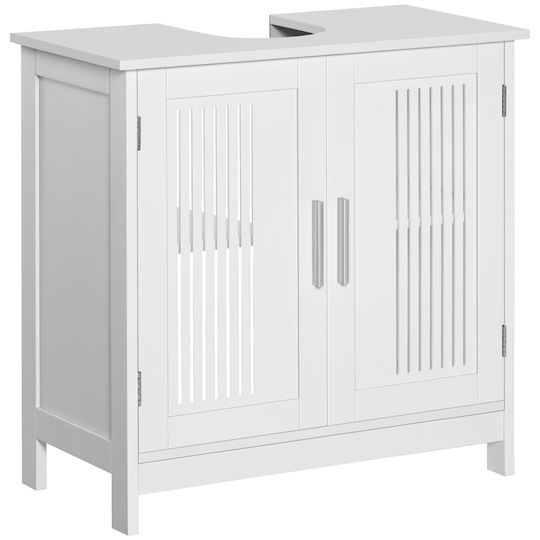 Kleankin Πάγκος χωρίς Νιπτήρα Μ60xΒ30xΥ60cm Λευκός Kleankin Πάγκος χωρίς Νιπτήρα Μ60xΒ30xΥ60cm Λευκός