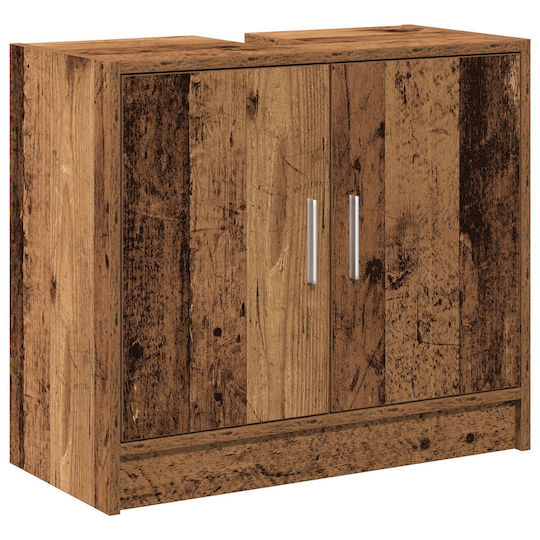 vidaXL Countertop without Sink L63xW29xH55cm Old Wood