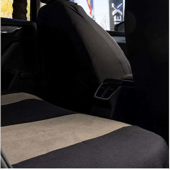 Set Universal Huse Scaune Auto Negre Bej Personalizate Hyundai