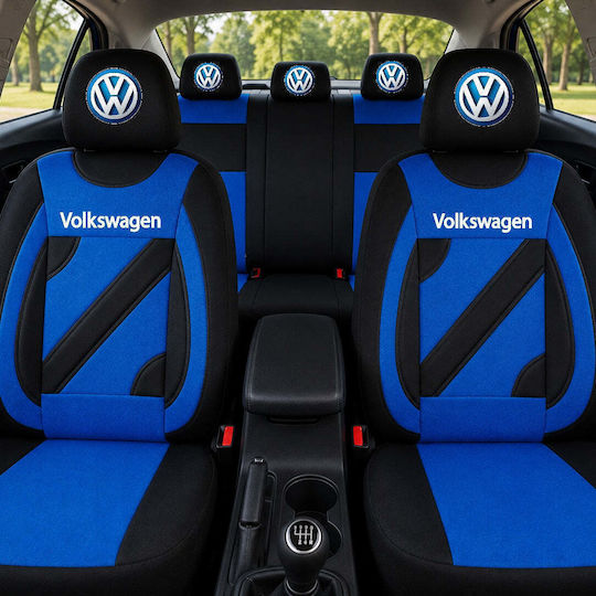 Set Custom Universal Nero Blue Autositzbezüge Volkswagen