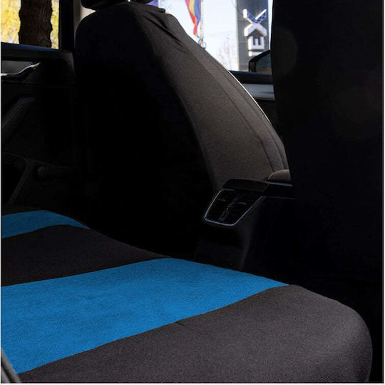 Set Universal Nero Blue Custom Autositzbezüge Fiat