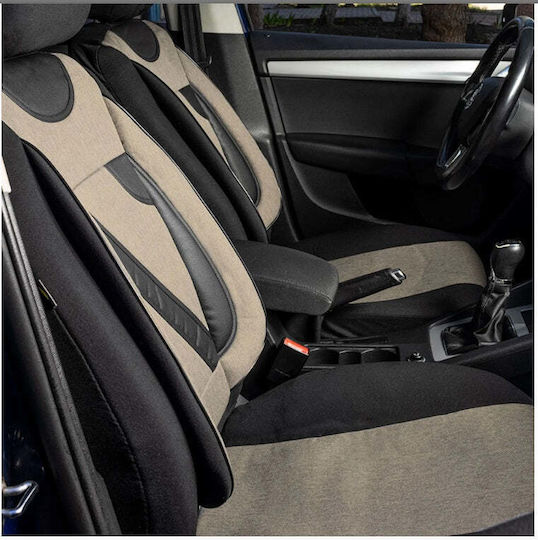 Set Universal Nero Beige Custom Seat Covers Kia