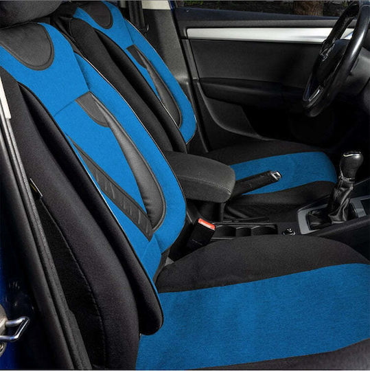 Set Universal Nero Blue Personalized Seat Covers New Renault