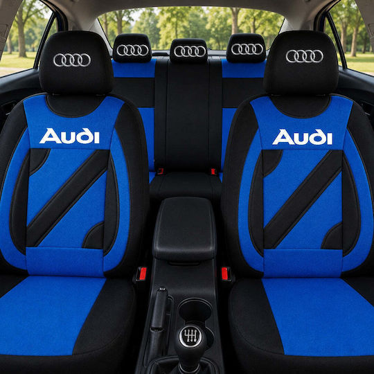 Set Universal Nero Blue Custom Seat Covers Audi