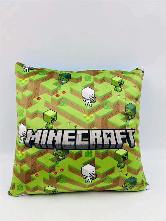 Dimcol Kinder Wurfkissen Grün 38x38cm