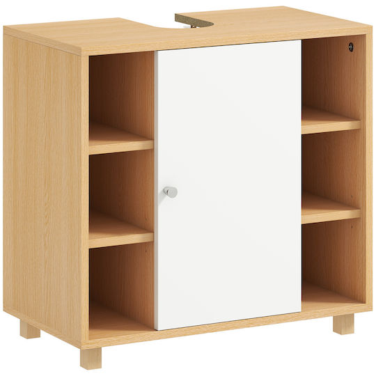 HomCom Blat cu Lavoar L60xW57xH33cm Alb