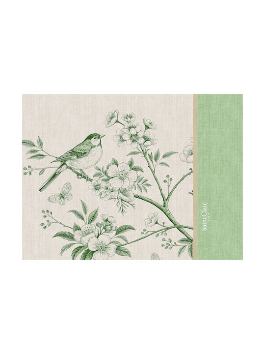 Saint Clair Seturi De Masă Din Țesătură Verde 45x33cm Saint Clair Seturi De Masă Din Țesătură Verde 45x33cm