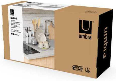 Umbra Sling Suport De Scurgere Pentru Tacâmuri Metalic Alb 38cm