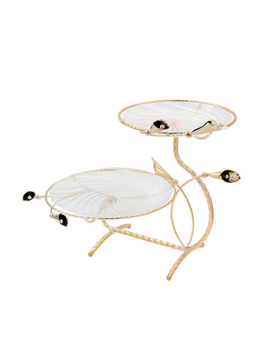 Keskor Keskor Dessert Turm Ständer & Tabletts Gold